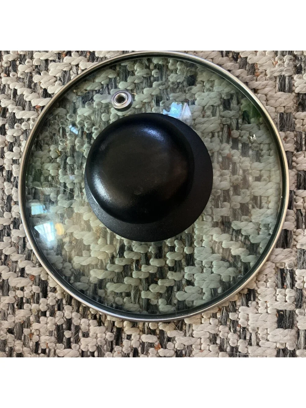 Tramontina Glass Replacement Saucepan Lid, 5 1/4”, Black Knob